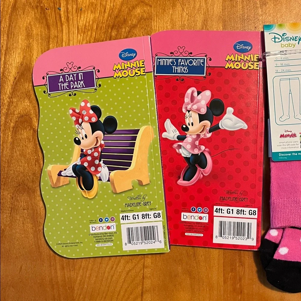 Disney Minnie Mouse Book & Tights Set